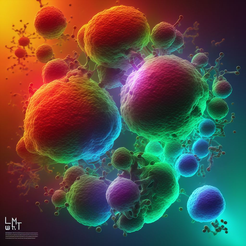 Benign neoplasm of uterine tubes and ligaments digital illustration