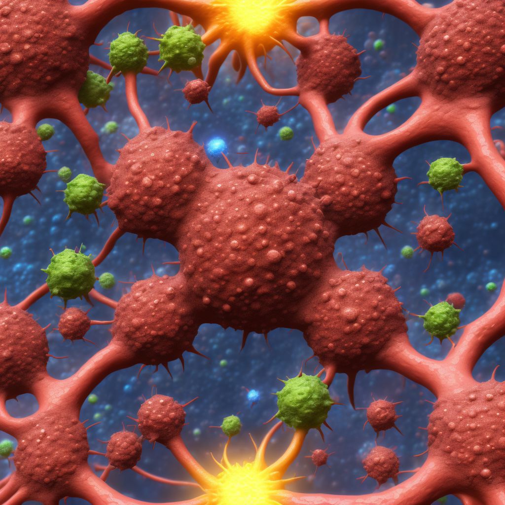 Benign neoplasm of unspecified epididymis digital illustration