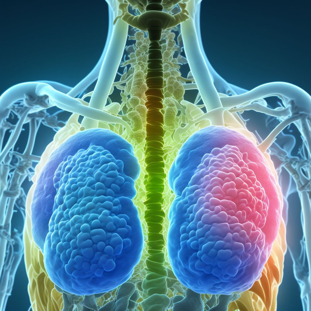 Benign neoplasm of left renal pelvis digital illustration