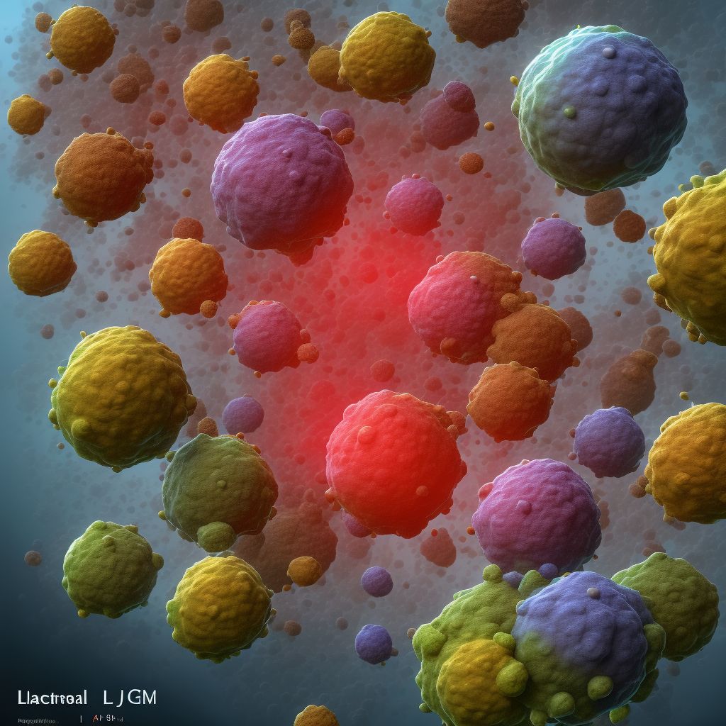 Benign neoplasm of unspecified lacrimal gland and duct digital illustration