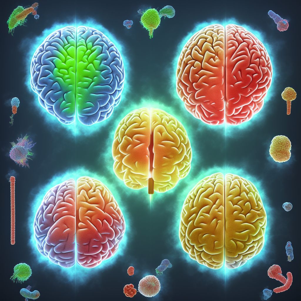 Benign neoplasm of brain, unspecified digital illustration