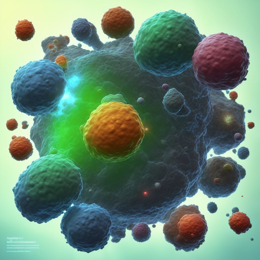 Benign neoplasm of thyroid gland digital illustration