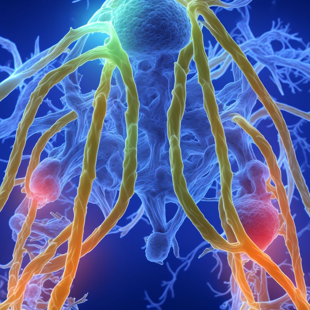 Benign neoplasm of peripheral nerves and autonomic nervous system, upper limb, including shoulder digital illustration