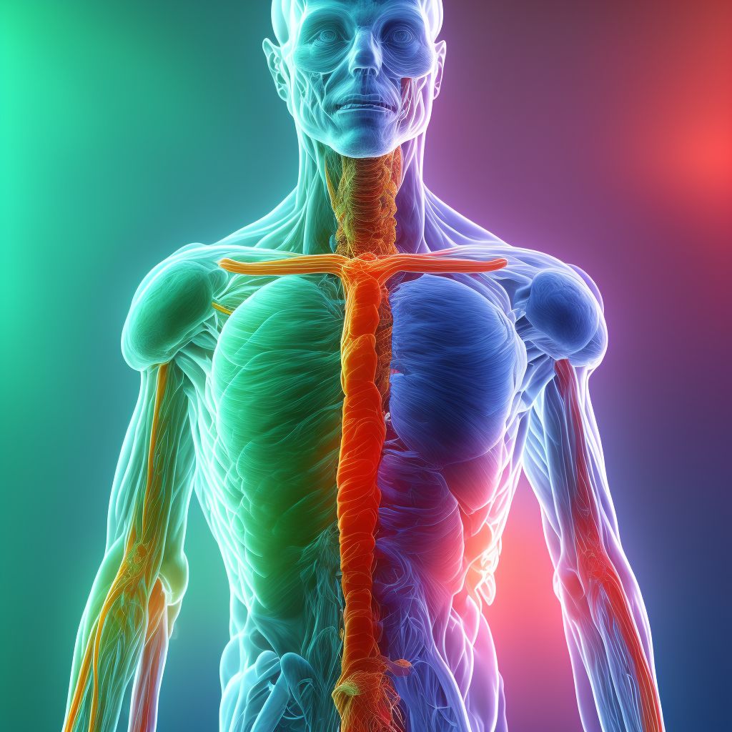 Benign neoplasm of peripheral nerves and autonomic nervous system of lower limb, including hip digital illustration