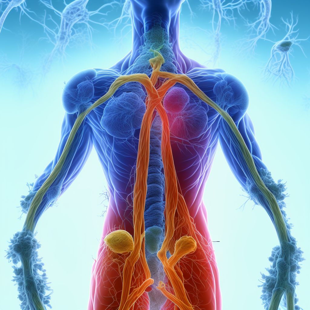 Benign neoplasm of peripheral nerves and autonomic nervous system of trunk, unspecified digital illustration