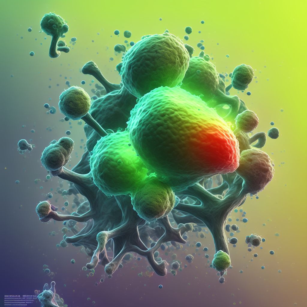 Neoplasm of uncertain behavior of the sublingual salivary glands digital illustration