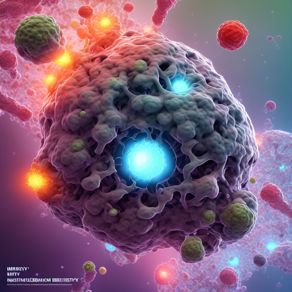 Neoplasm of uncertain behavior of mediastinum digital illustration