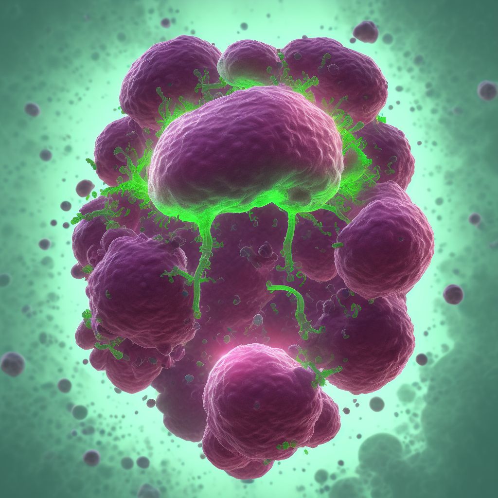 Neoplasm of uncertain behavior of thymus digital illustration