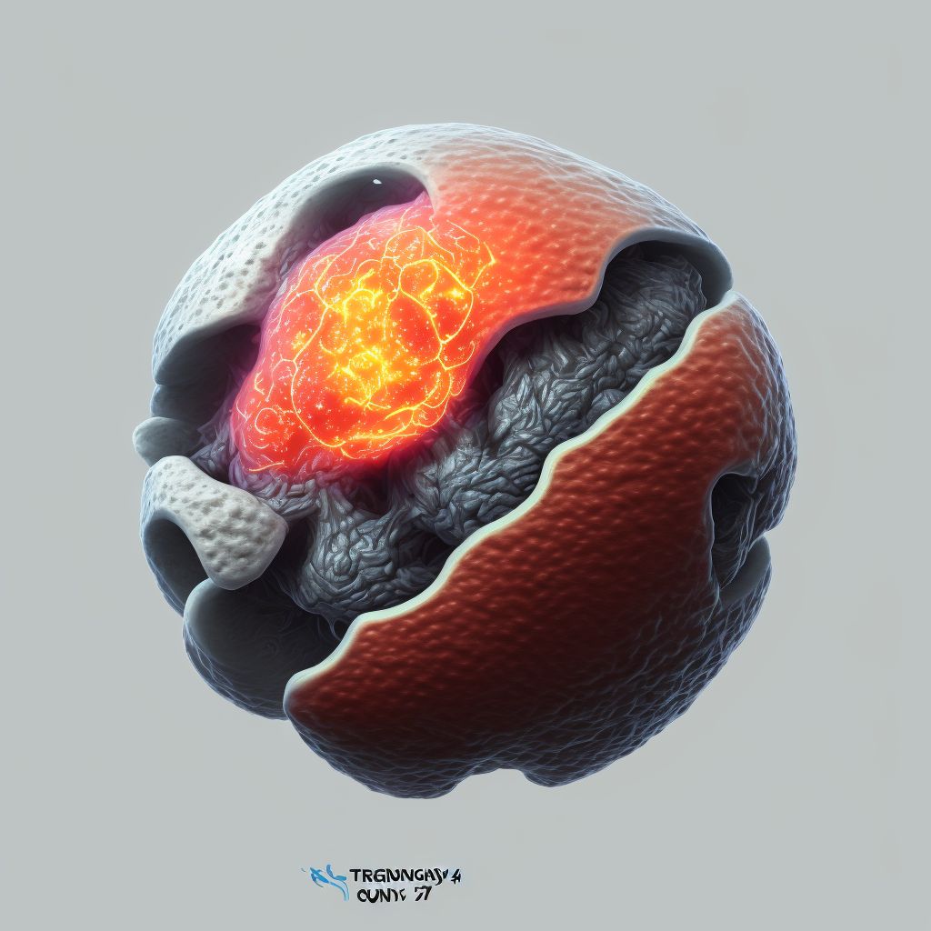 Benign carcinoid tumor of the cecum digital illustration