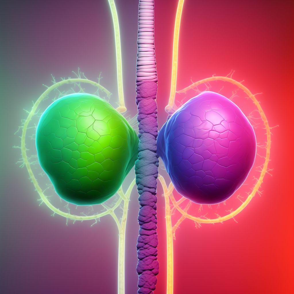 Benign carcinoid tumor of the bronchus and lung digital illustration