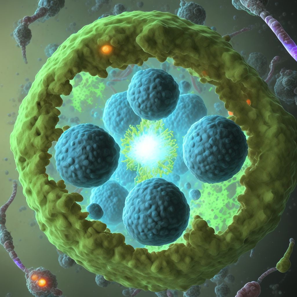 Neoplasm of uncertain behavior of unspecified testis digital illustration