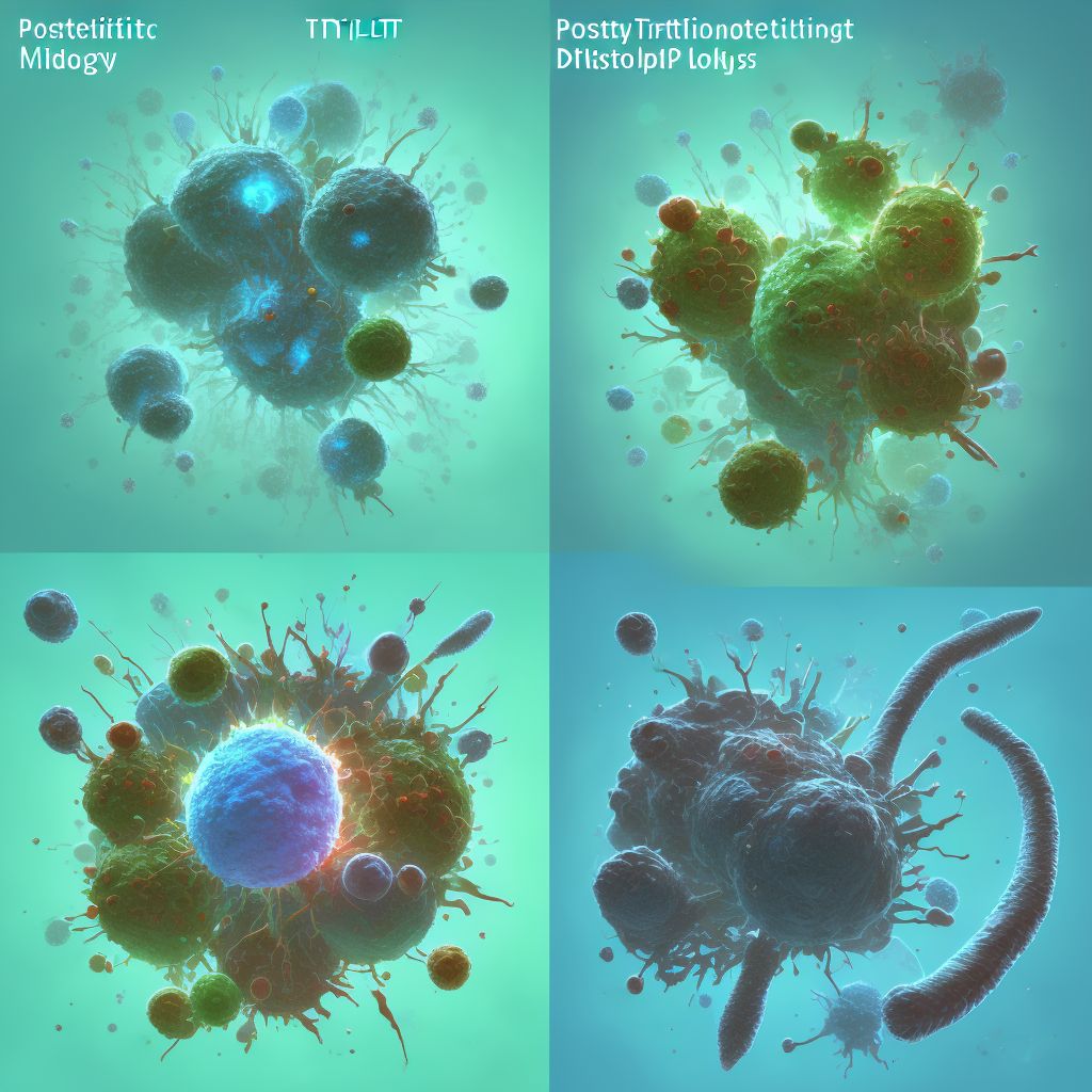 Post-transplant lymphoproliferative disorder (PTLD) digital illustration