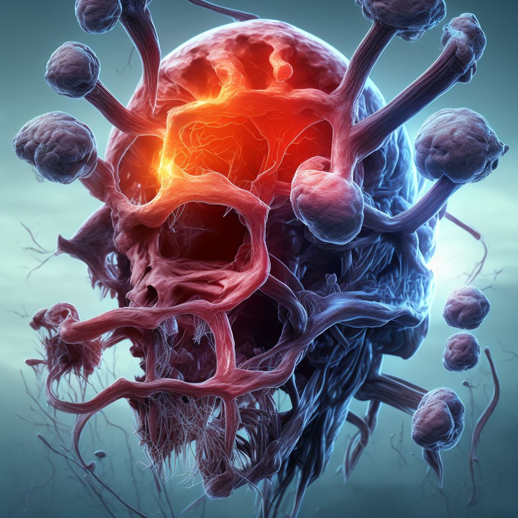 Hb-SS disease with cerebral vascular involvement digital illustration