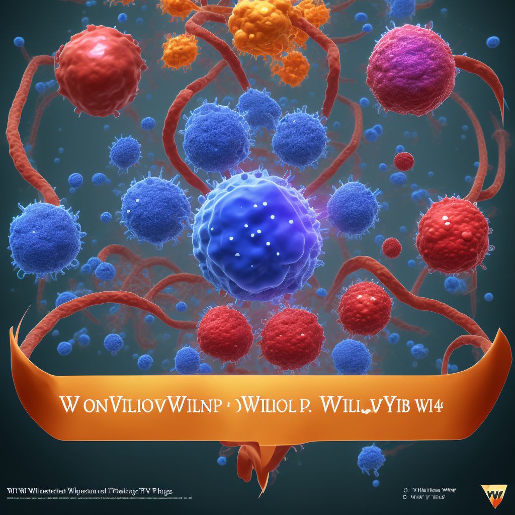 Von Willebrand disease, type 2A digital illustration