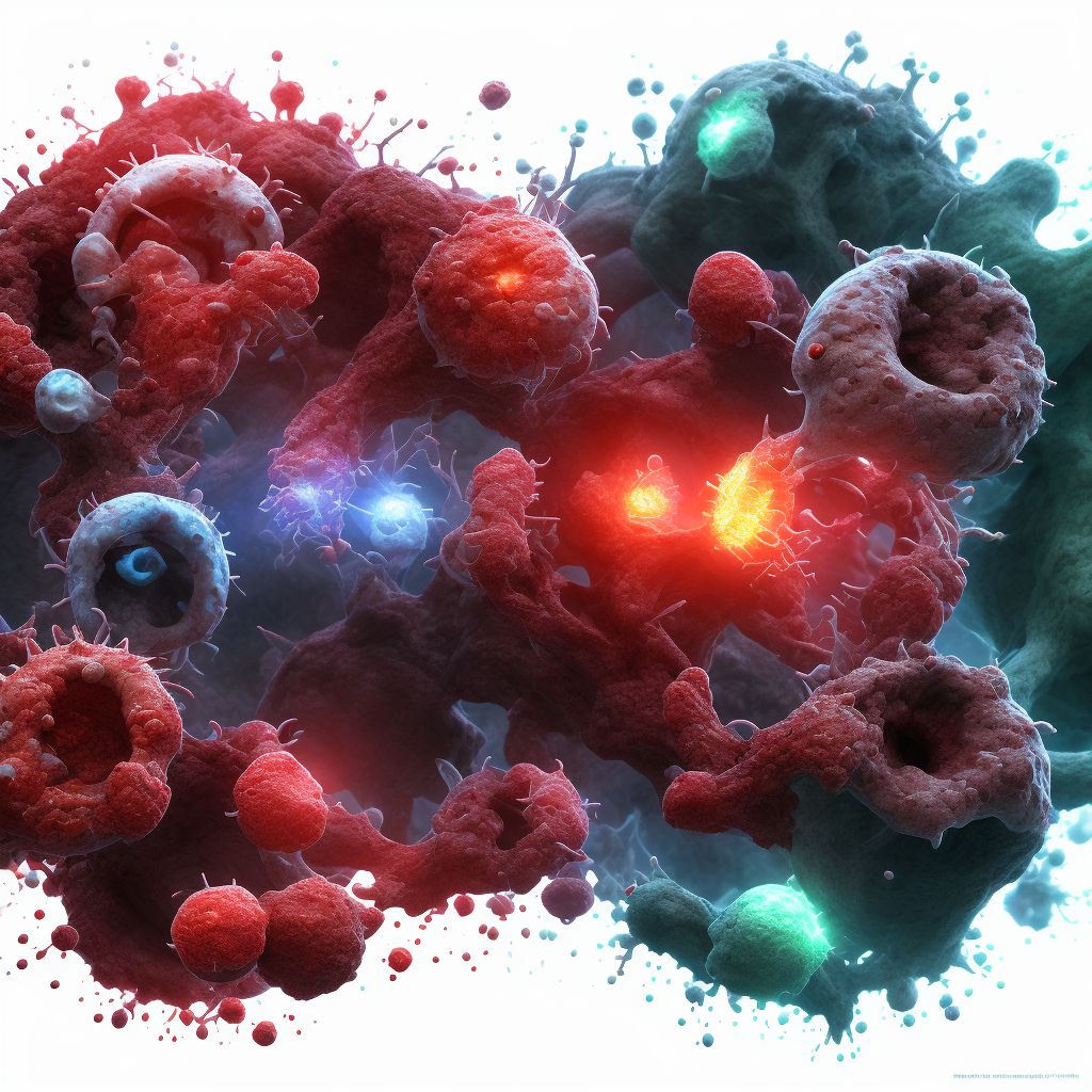 Hemorrhagic disorder due to extrinsic circulating anticoagulants digital illustration