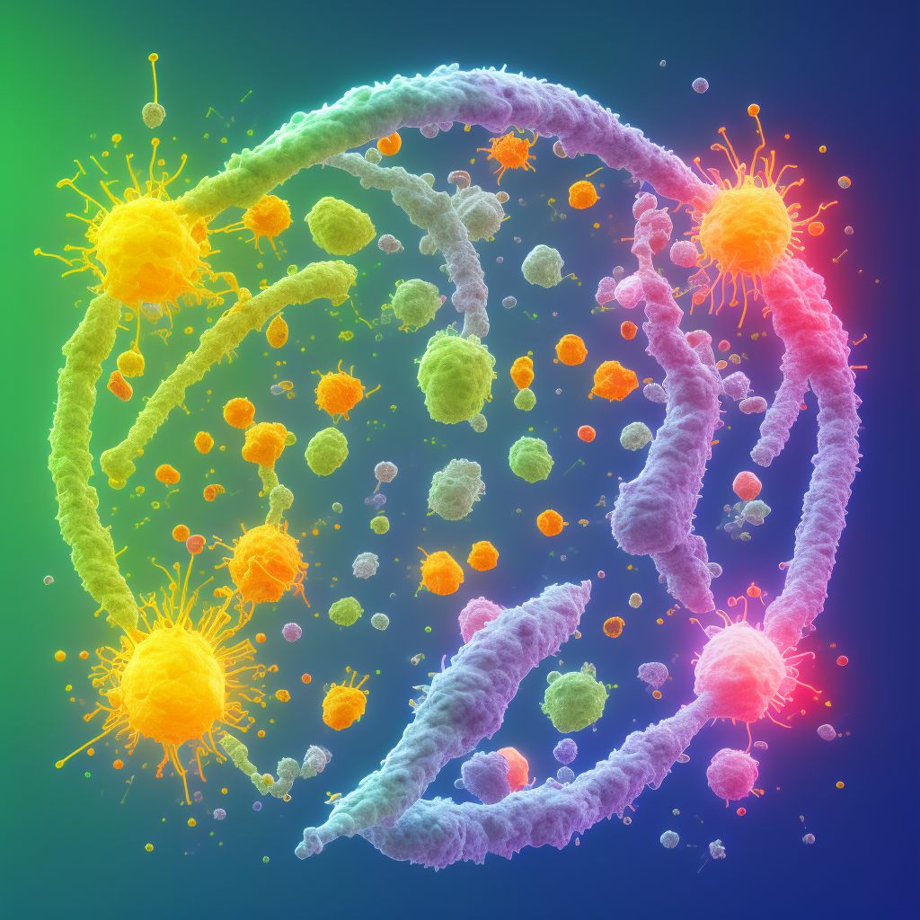 Severe combined immunodeficiency [SCID] with low T- and B-cell numbers digital illustration