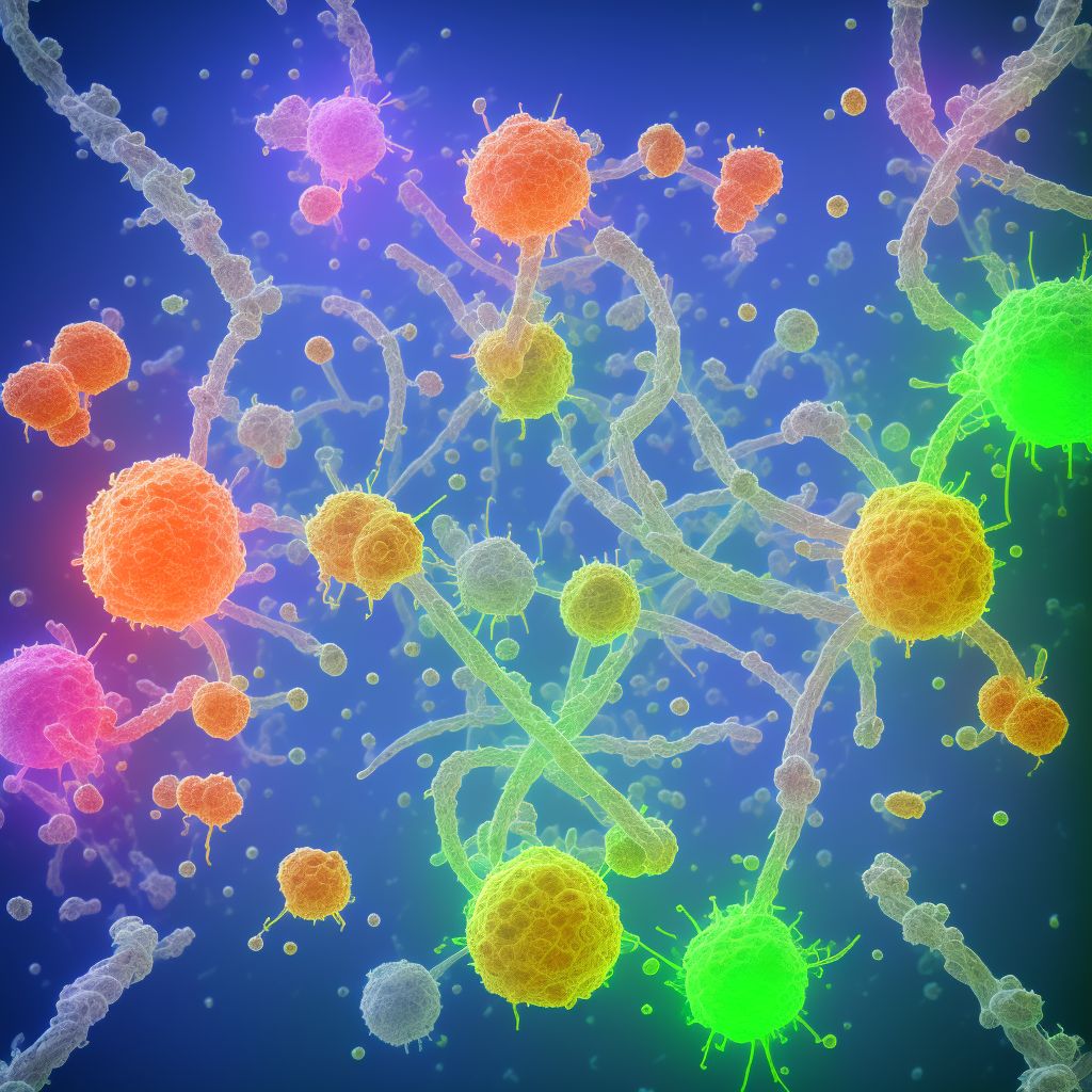 Hyperimmunoglobulin E [IgE] syndrome digital illustration