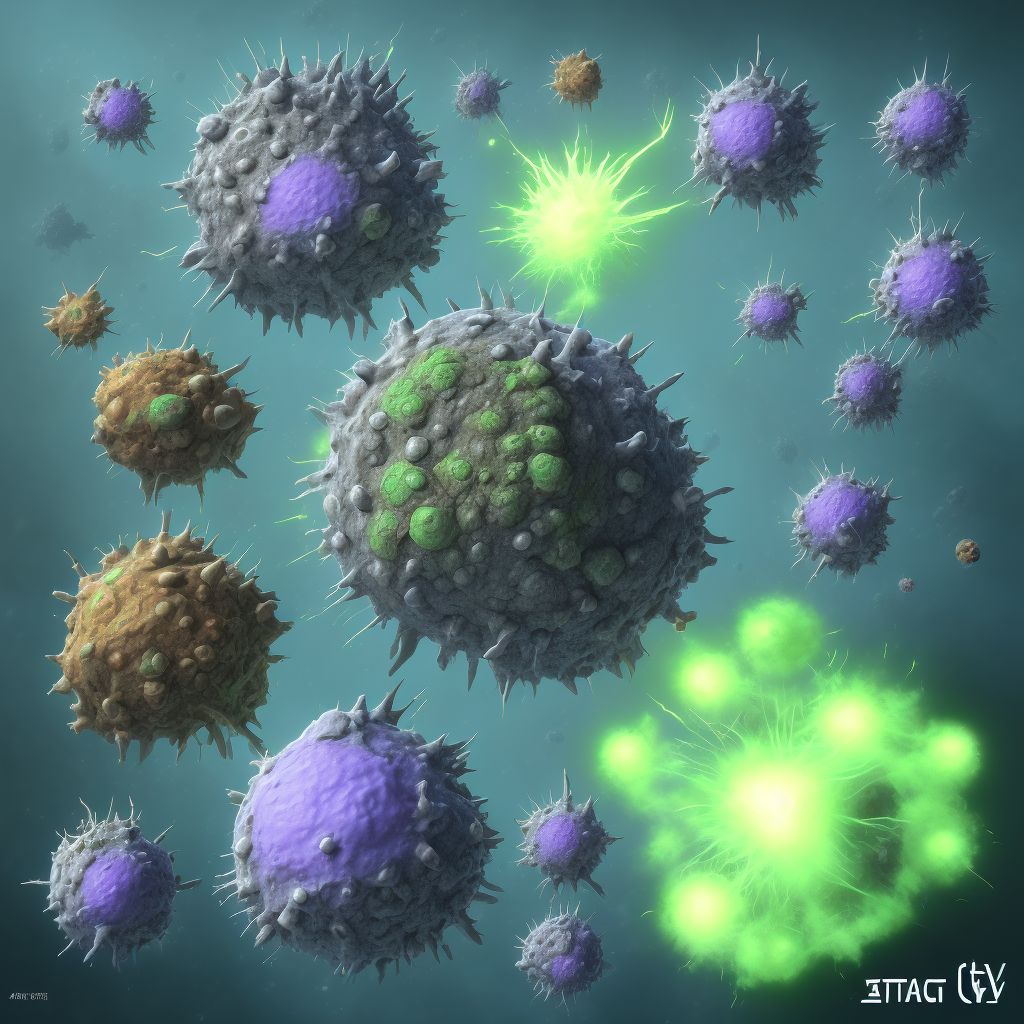 Acute graft-versus-host disease digital illustration