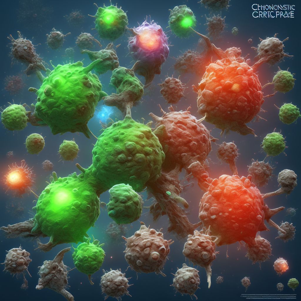 Chronic graft-versus-host disease digital illustration