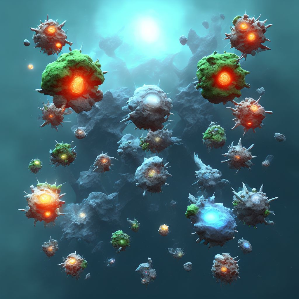 Acute on chronic graft-versus-host disease digital illustration