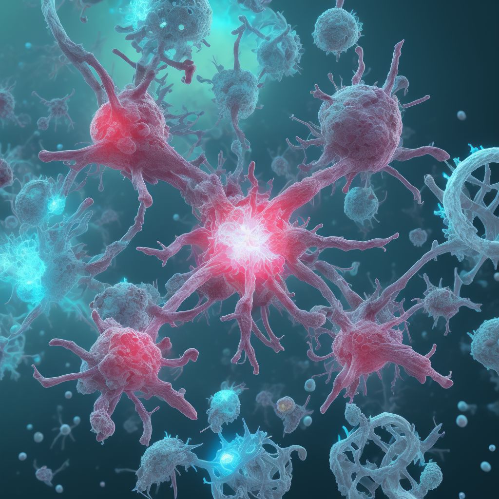 Disorder involving the immune mechanism, unspecified digital illustration