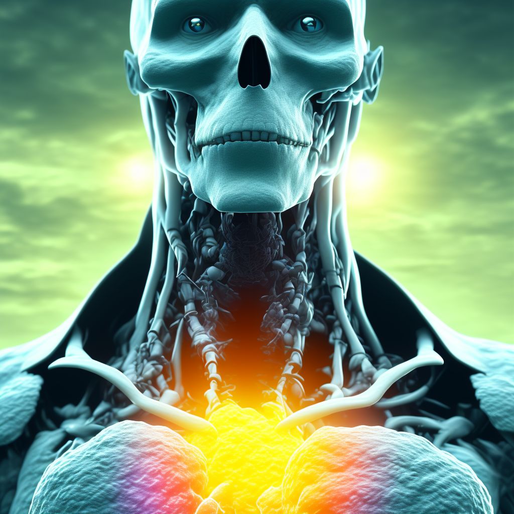 Thyrotoxicosis, unspecified without thyrotoxic crisis or storm digital illustration