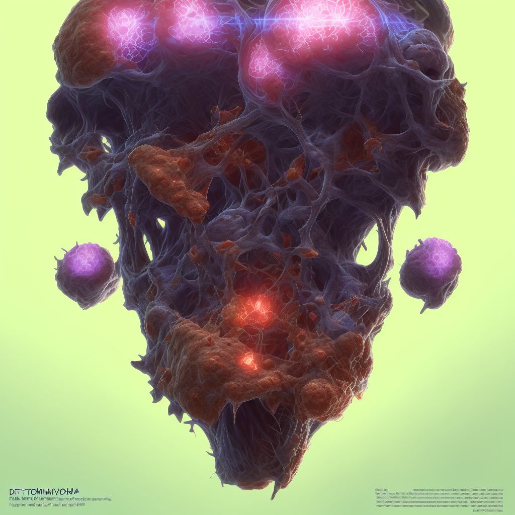 Dyshormogenetic goiter digital illustration