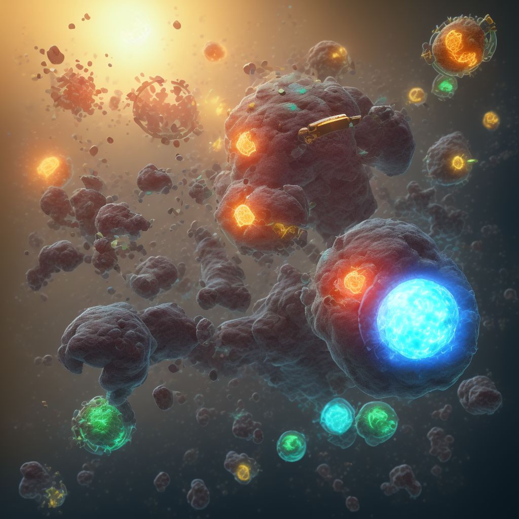 Diabetes mellitus due to underlying condition with ketoacidosis with coma digital illustration