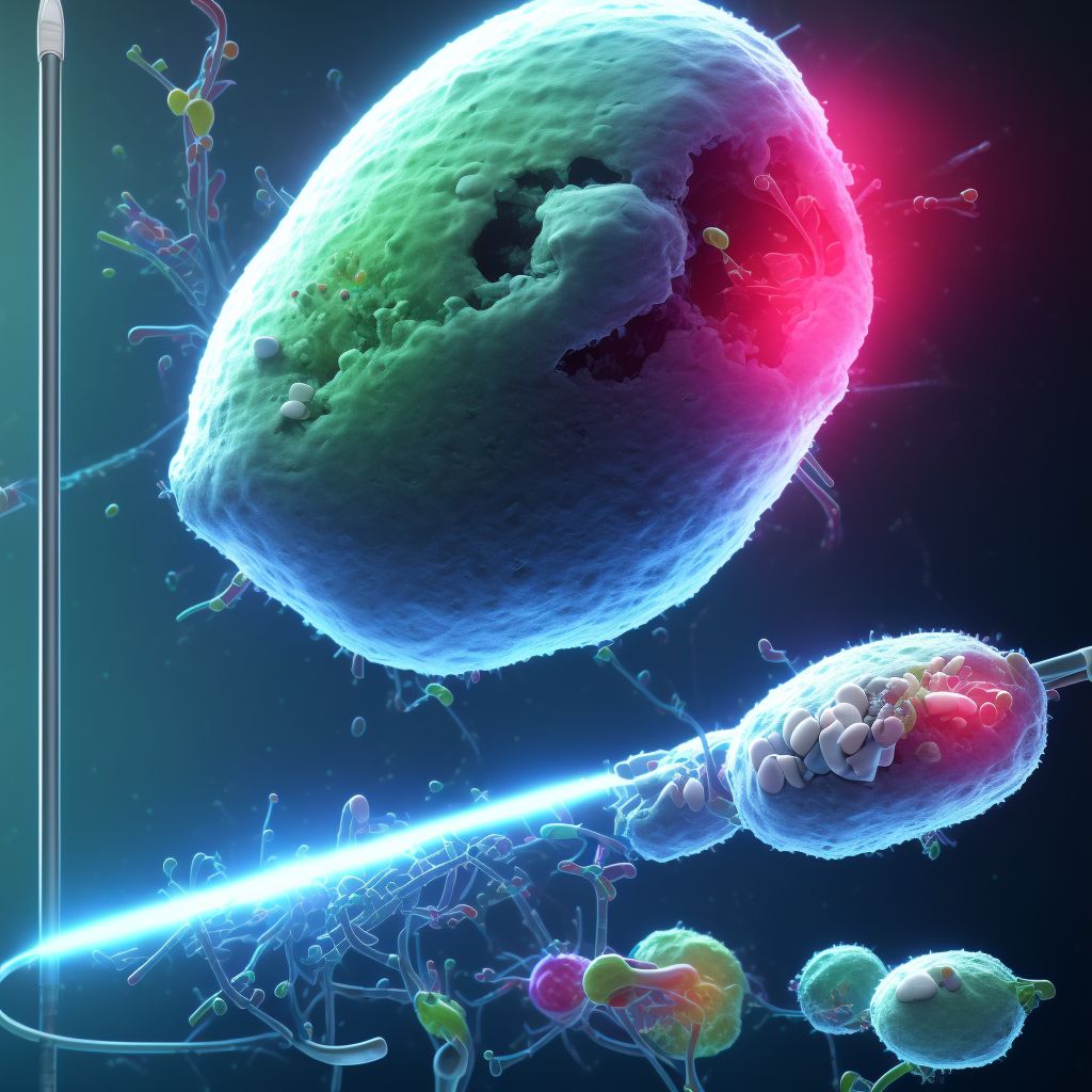 Diabetes mellitus due to underlying condition with mild nonproliferative diabetic retinopathy with macular edema, left eye digital illustration