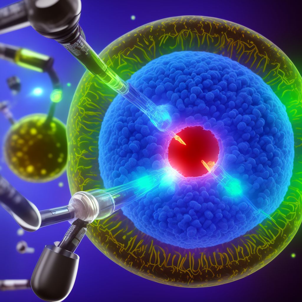 Drug or chemical induced diabetes mellitus with moderate nonproliferative diabetic retinopathy without macular edema, right eye digital illustration