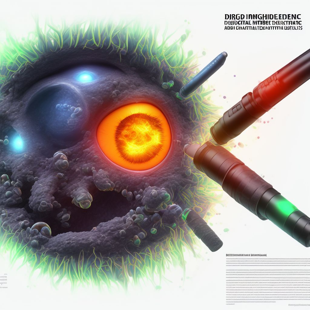 Drug or chemical induced diabetes mellitus with moderate nonproliferative diabetic retinopathy without macular edema, left eye digital illustration