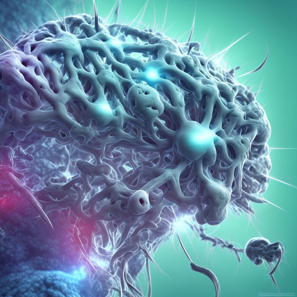 Drug or chemical induced diabetes mellitus with neurological complications with diabetic neuropathy, unspecified digital illustration