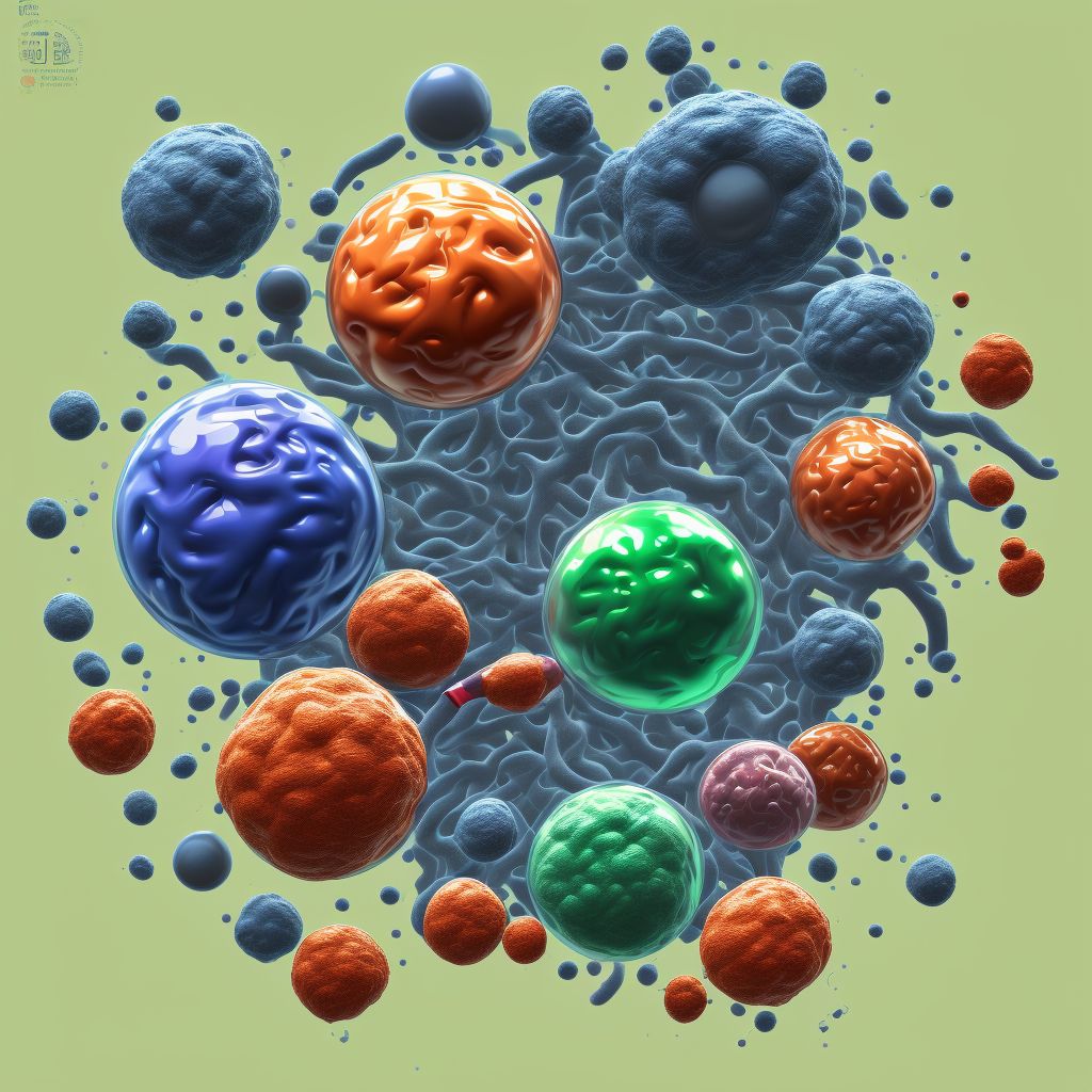 Drug or chemical induced diabetes mellitus with neurological complications with other diabetic neurological complication digital illustration