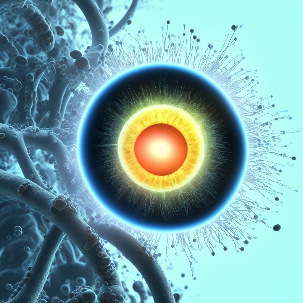 Type 1 diabetes mellitus with mild nonproliferative diabetic retinopathy without macular edema, unspecified eye digital illustration