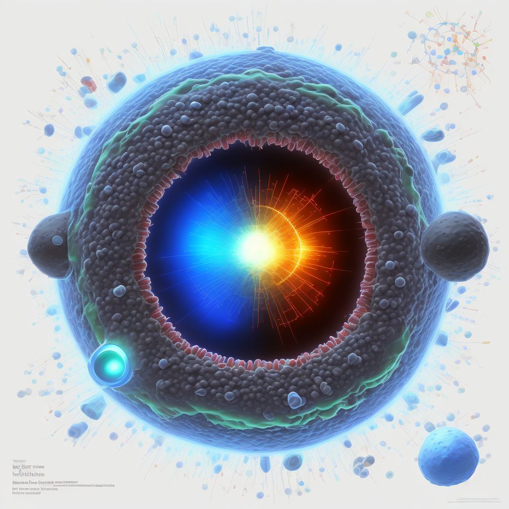 Type 1 diabetes mellitus with moderate nonproliferative diabetic retinopathy without macular edema, bilateral digital illustration