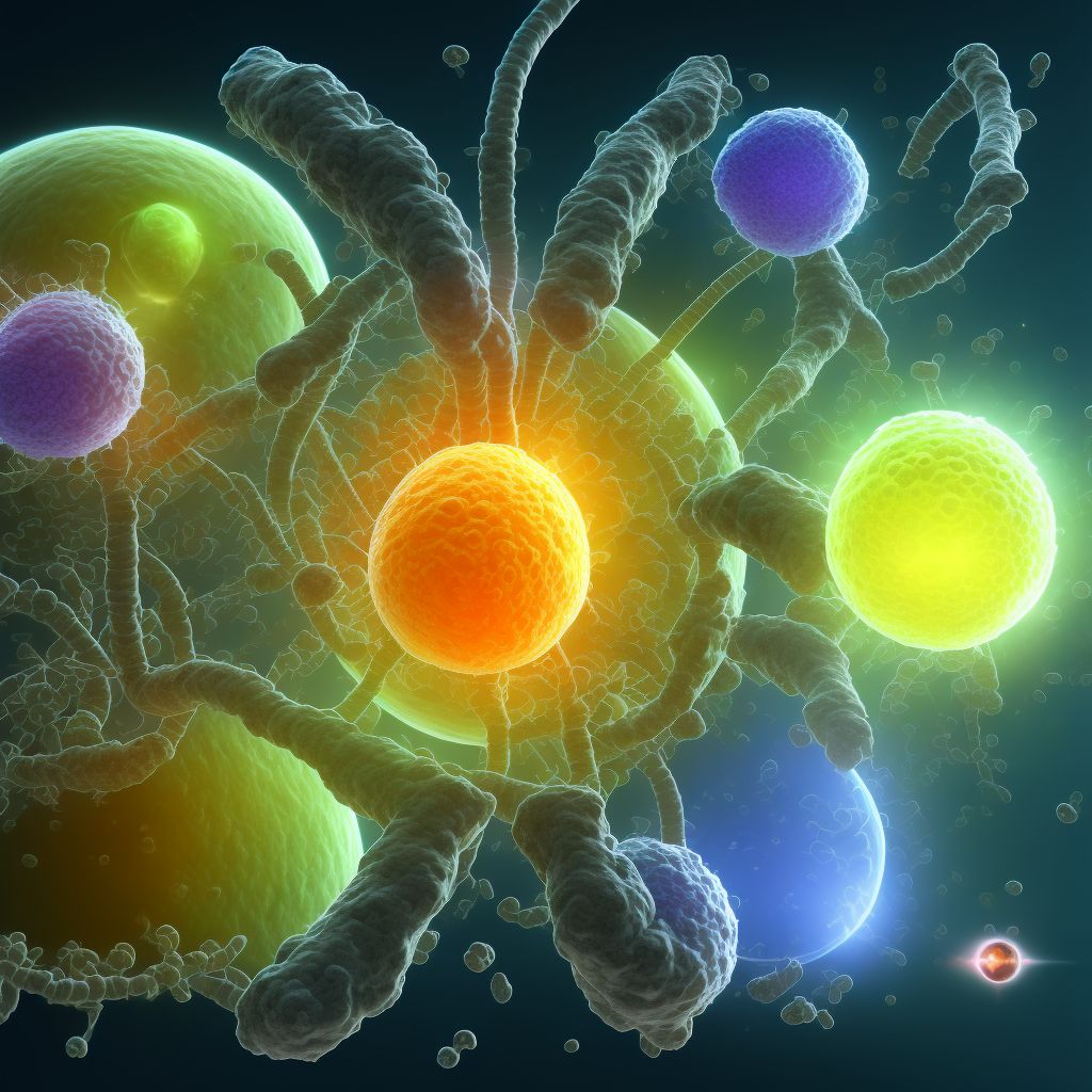 Type 1 diabetes mellitus with moderate nonproliferative diabetic retinopathy without macular edema, unspecified eye digital illustration