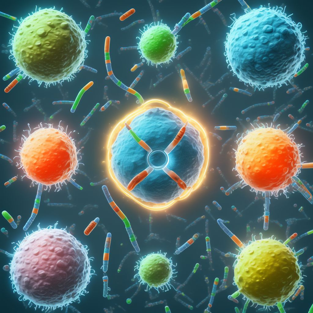 Type 1 diabetes mellitus with diabetic mononeuropathy                                                                                                                                                                                                            digital illustration