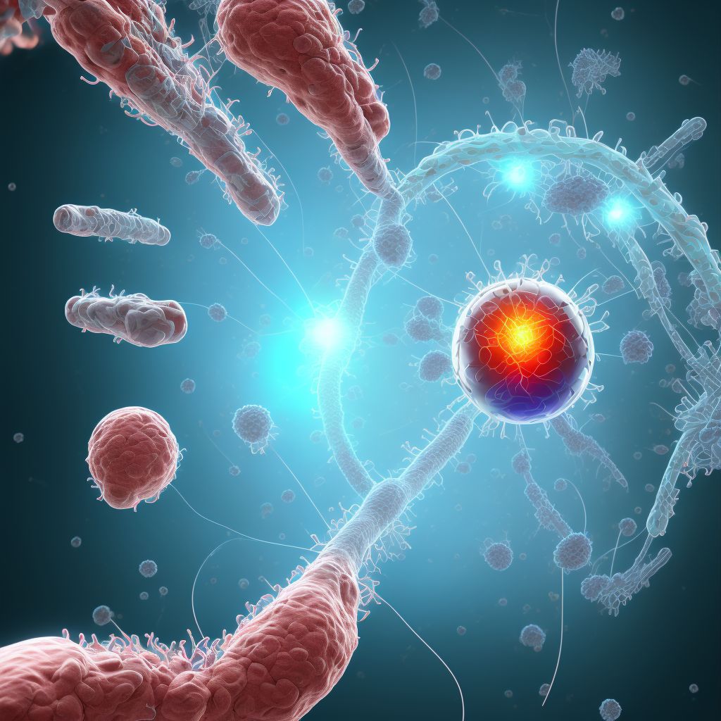 Type 1 diabetes mellitus with other diabetic neurological complication                                                                                                                                                                                           digital illustration