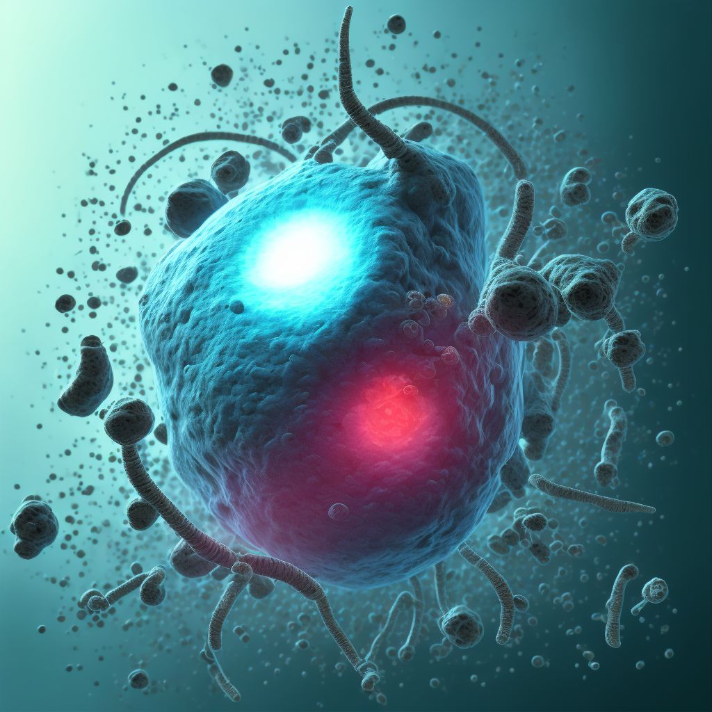 Type 2 diabetes mellitus with moderate nonproliferative diabetic retinopathy with macular edema, left eye digital illustration