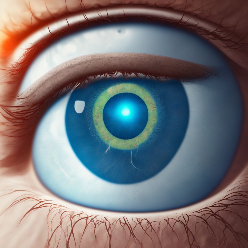 Type 2 diabetes mellitus with severe nonproliferative diabetic retinopathy with macular edema, unspecified eye digital illustration