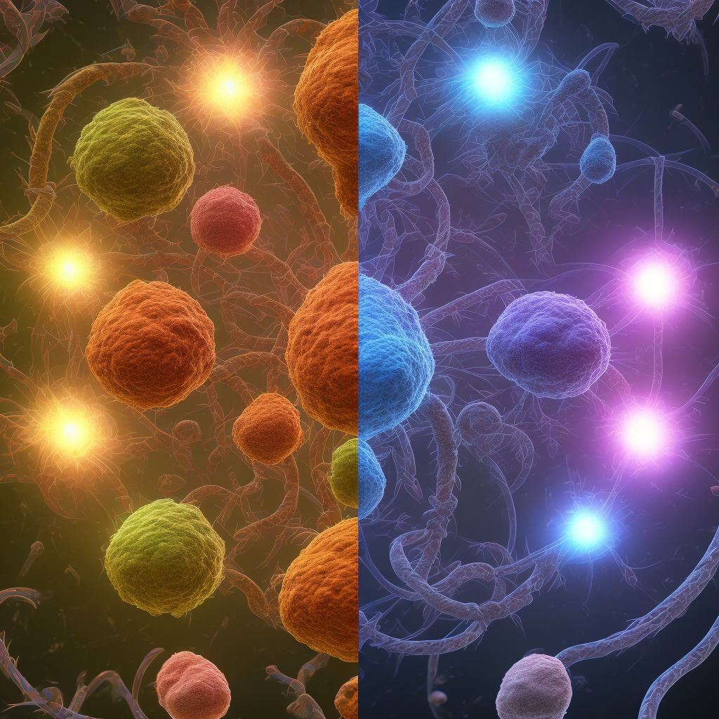 Type 2 diabetes mellitus with proliferative diabetic retinopathy without macular edema, left eye digital illustration