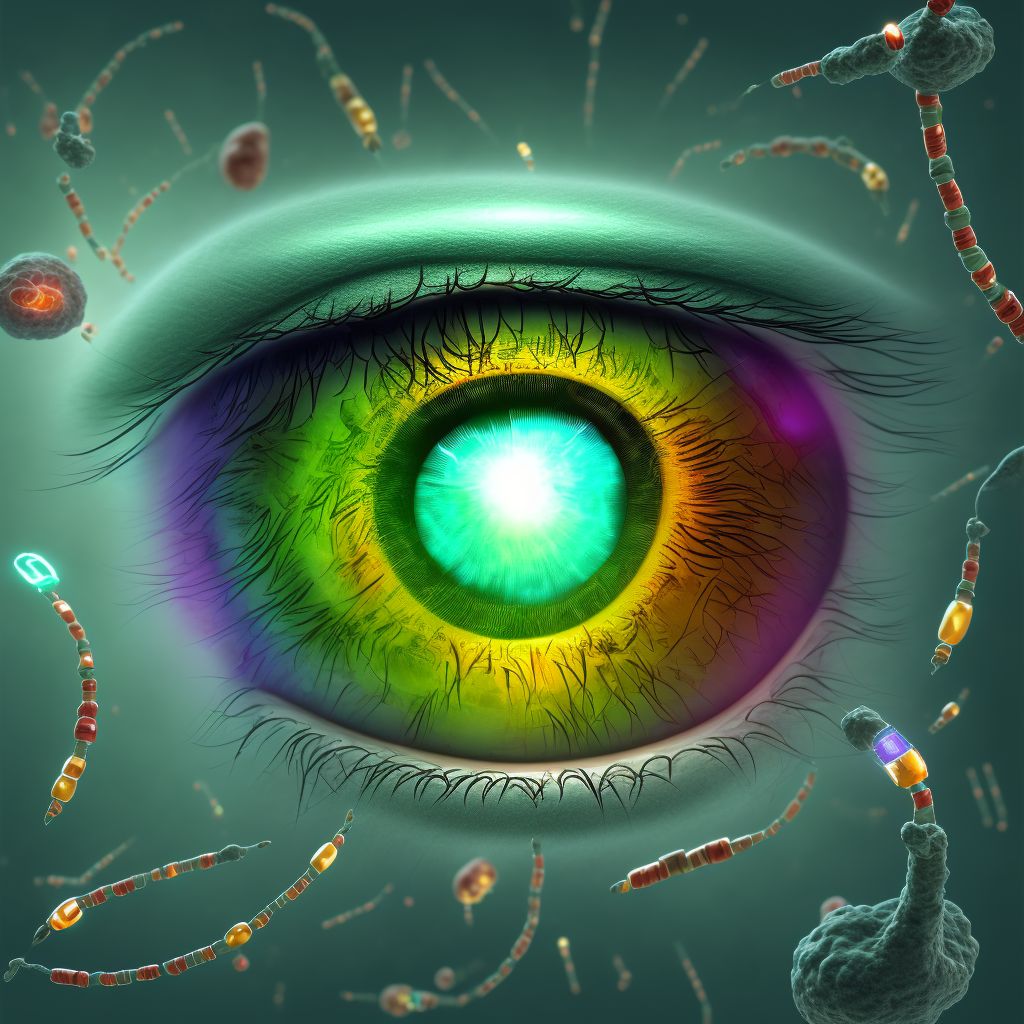 Type 2 diabetes mellitus with diabetic macular edema, resolved following treatment, unspecified eye digital illustration