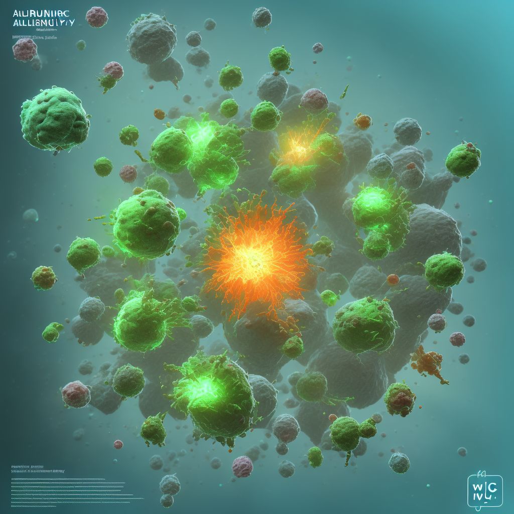 Autoimmune polyglandular failure digital illustration