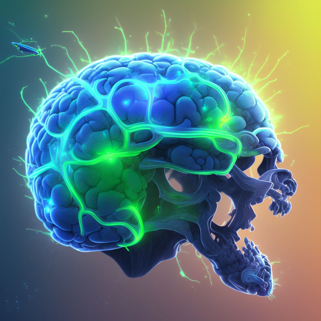 Wernicke's encephalopathy digital illustration