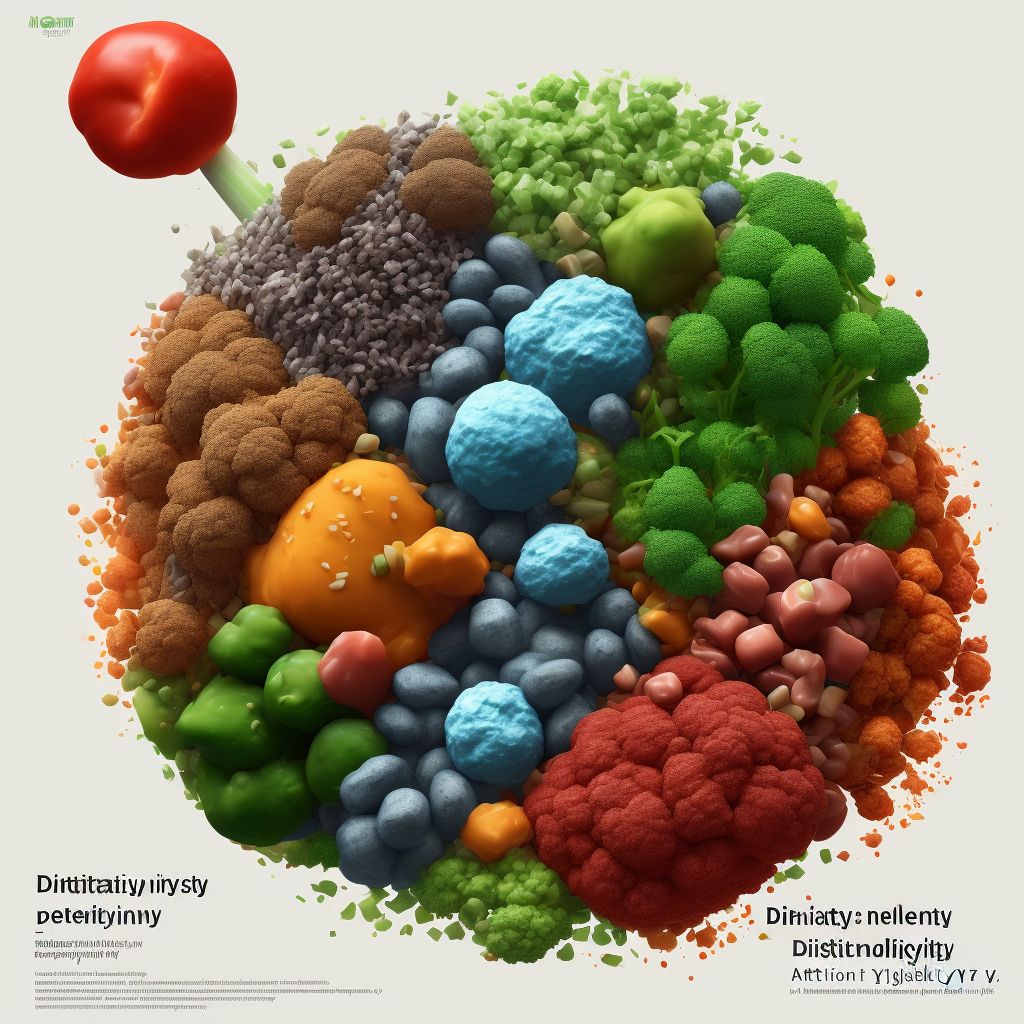 Dietary selenium deficiency digital illustration