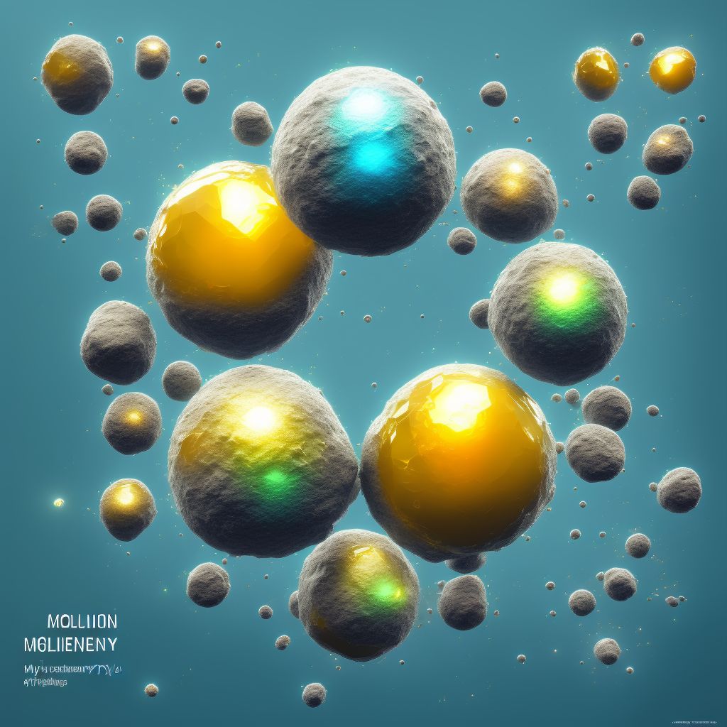 Molybdenum deficiency digital illustration