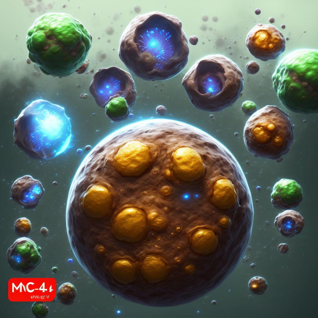 Medium chain acyl CoA dehydrogenase deficiency digital illustration