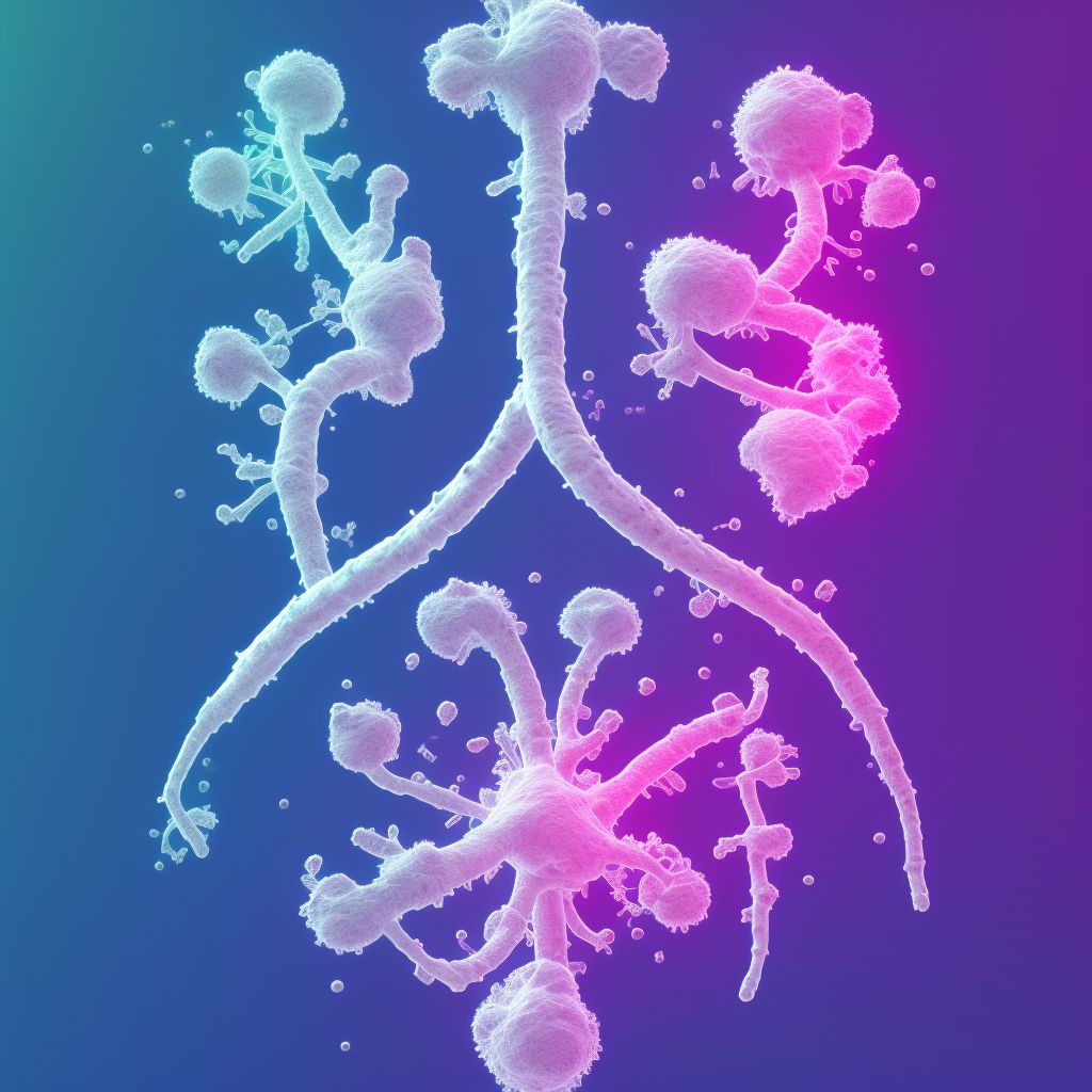 Cystic fibrosis with other manifestations digital illustration