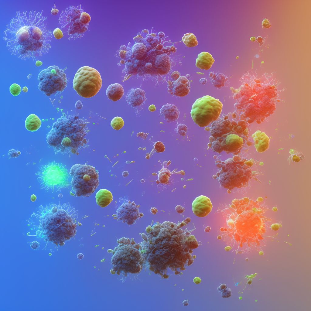 Chronic metabolic acidosis digital illustration