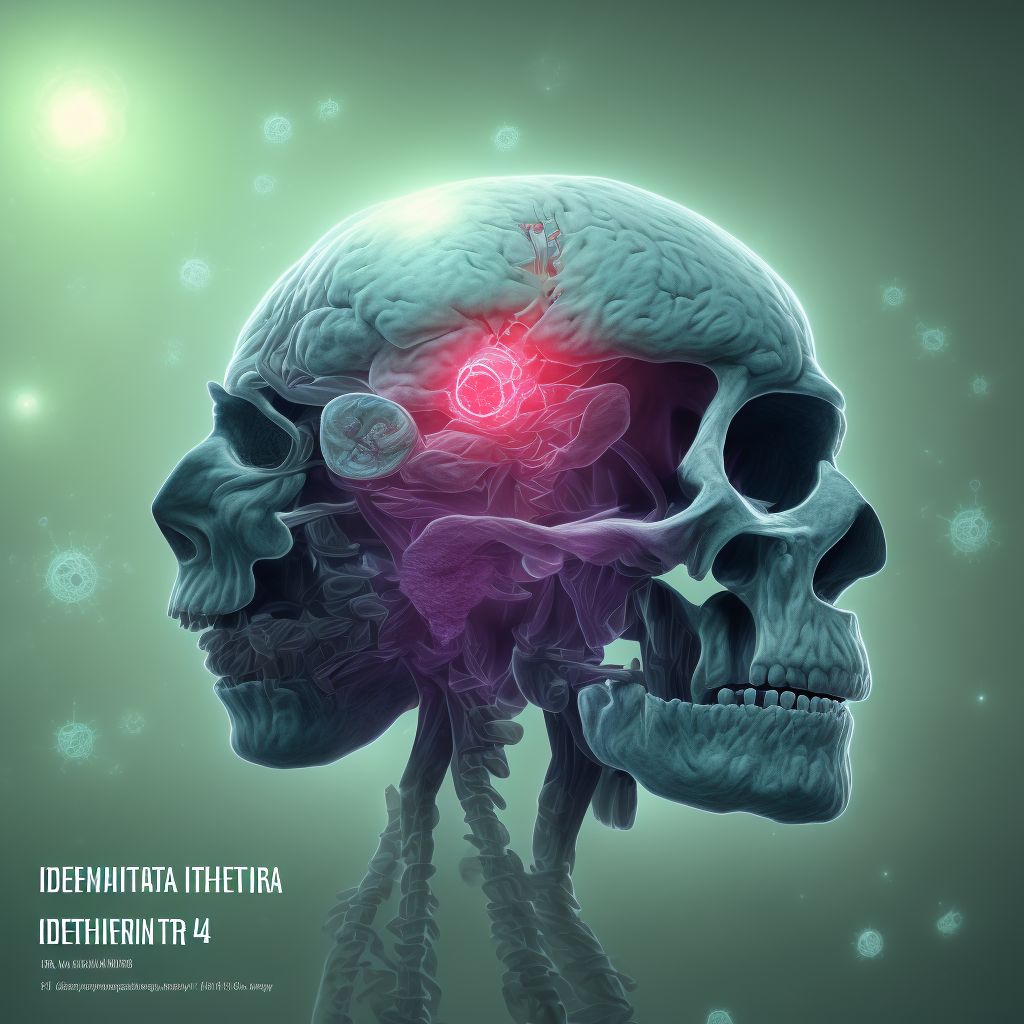 Dementia in other diseases classified elsewhere, severe, with agitation digital illustration